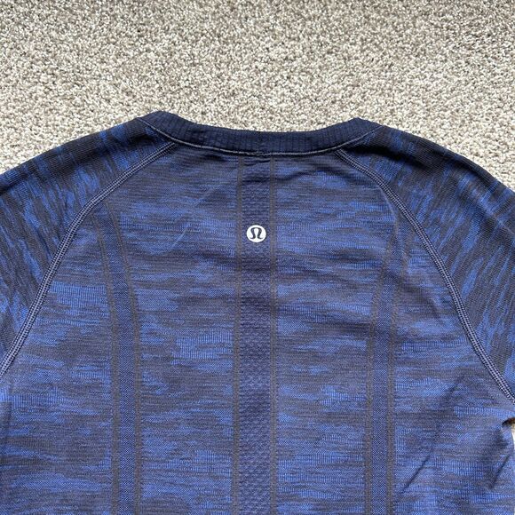 LULULEMON SWIFTLY TECH LONG SLEEVE SHIRT BLUE SZ 4 - Picture 4 of 6